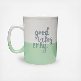 Good Vibes Only Dipped Mug