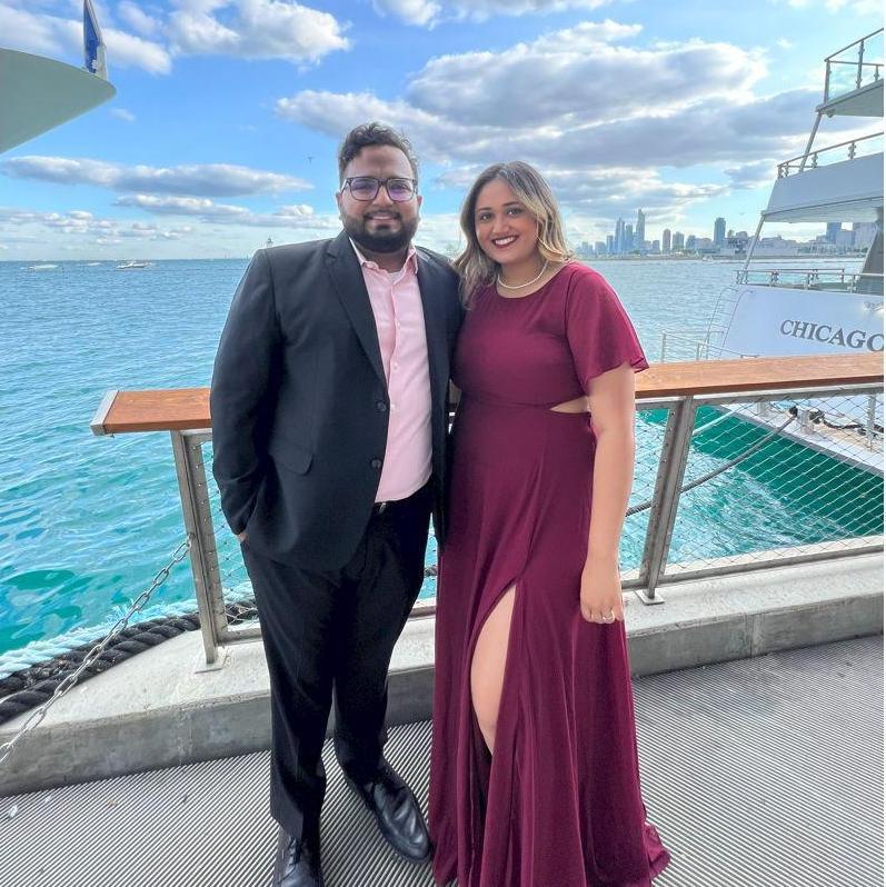 Our first wedding as an official couple—finally on the guest list together instead of plus-ones!