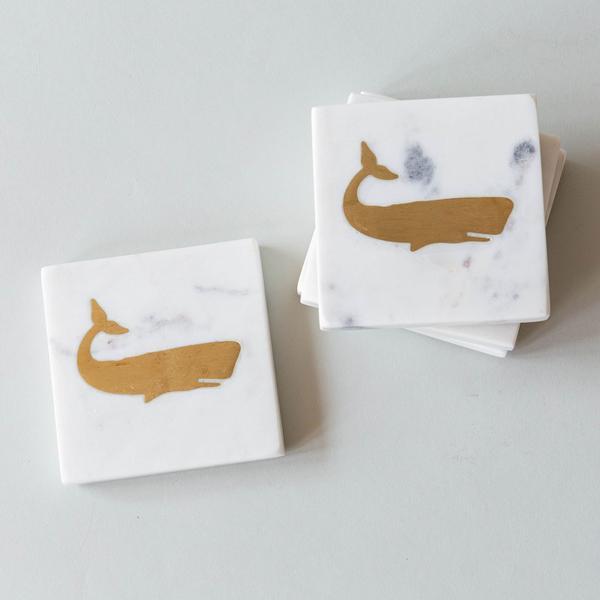 Marble Whale Coasters