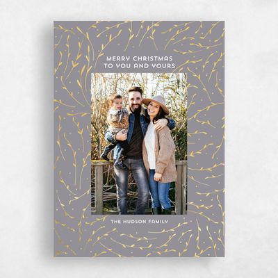 Grey Holiday Card - Easton Foil