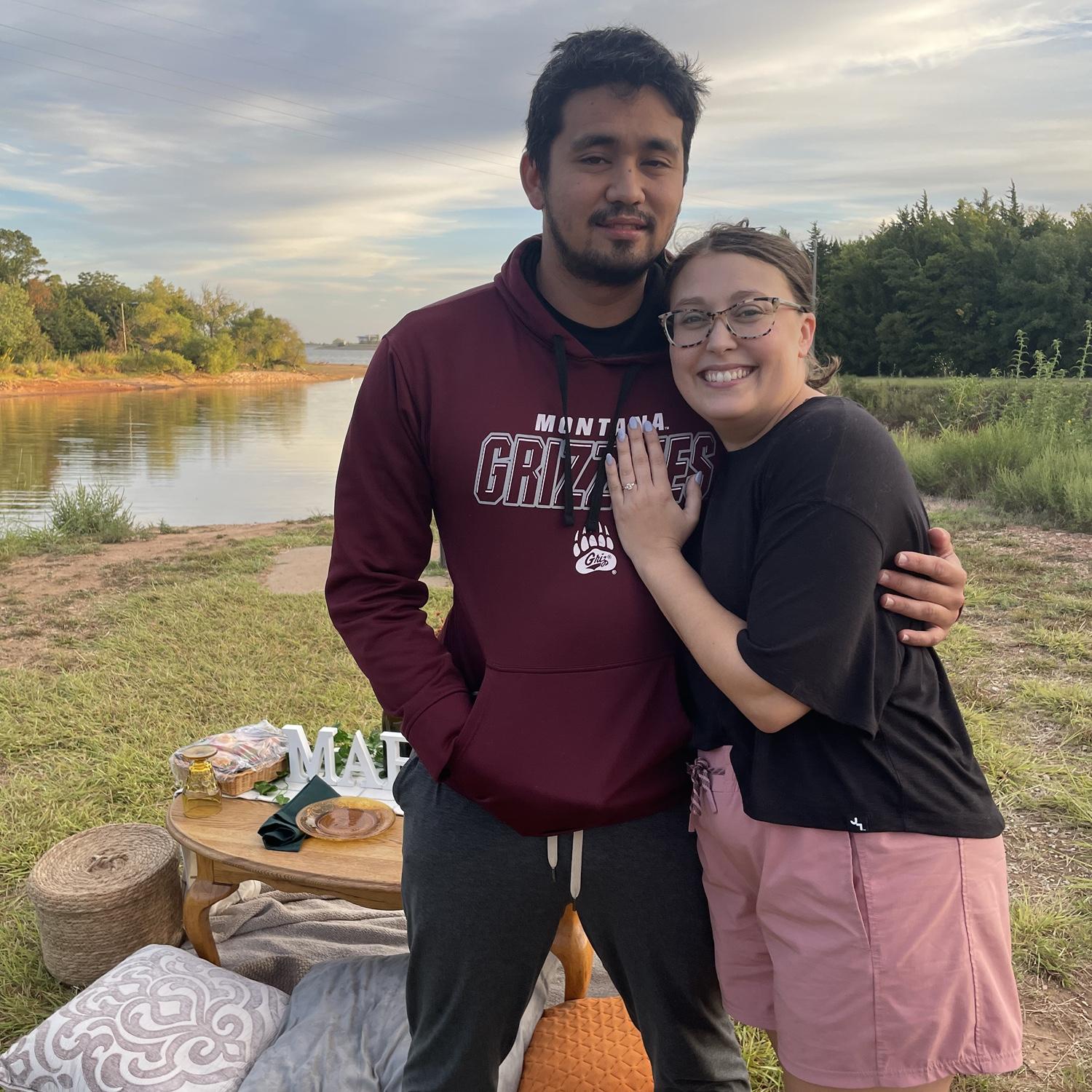 The day we got engaged!