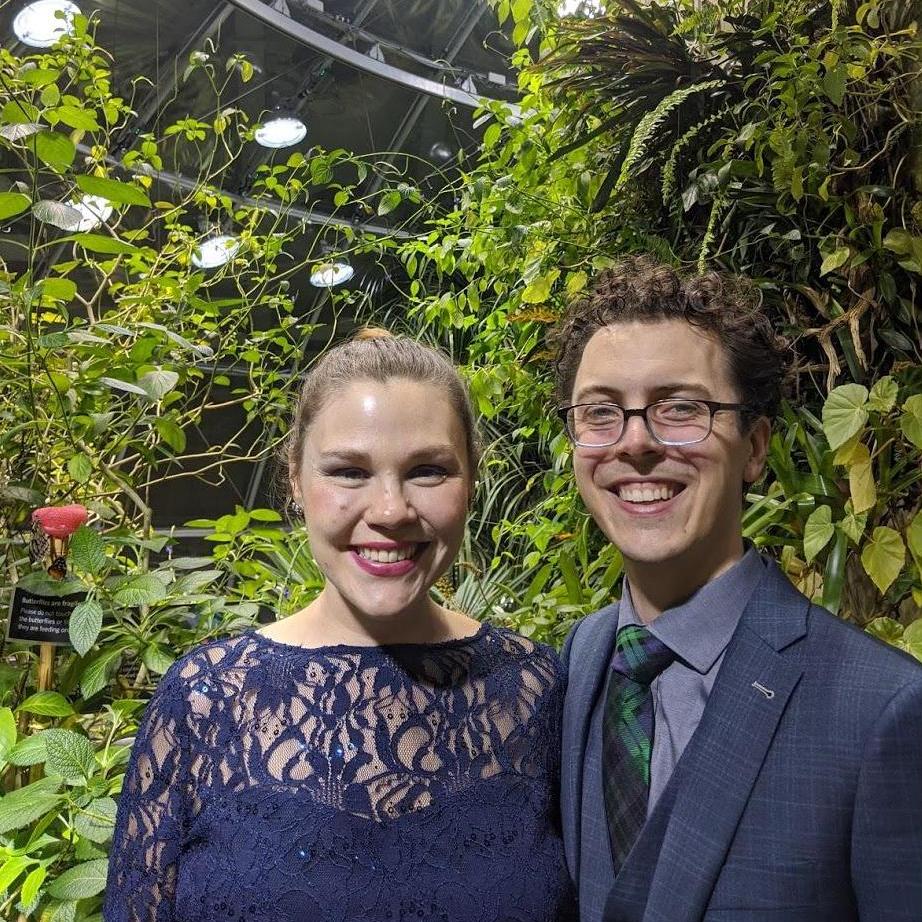 We got fancy for Nate's work holiday party at the California Academy of Sciences.