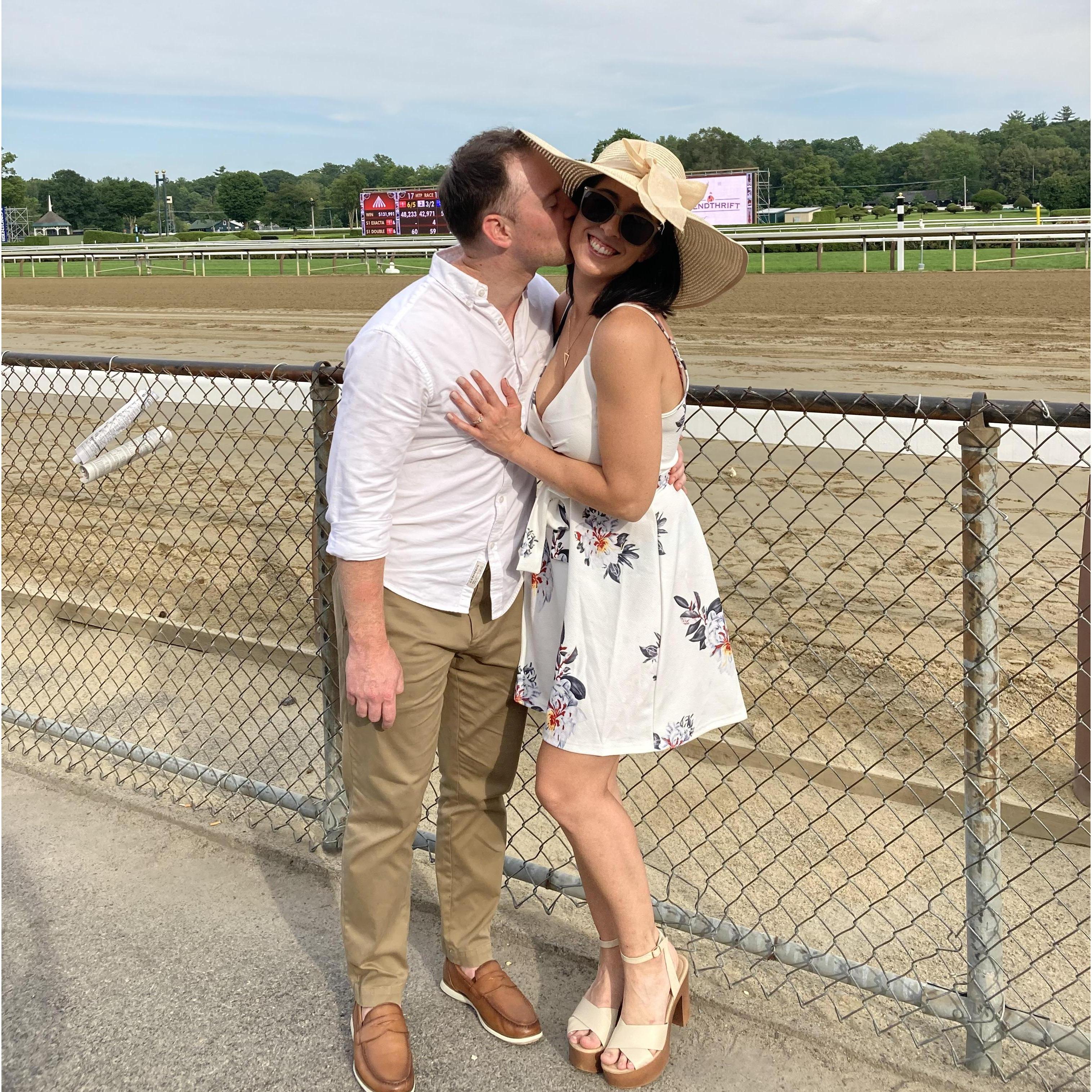 The YES day! We became engaged on 7.23.21 after a morning of horseback riding and a drive to Lake George on our trip to Saratoga.