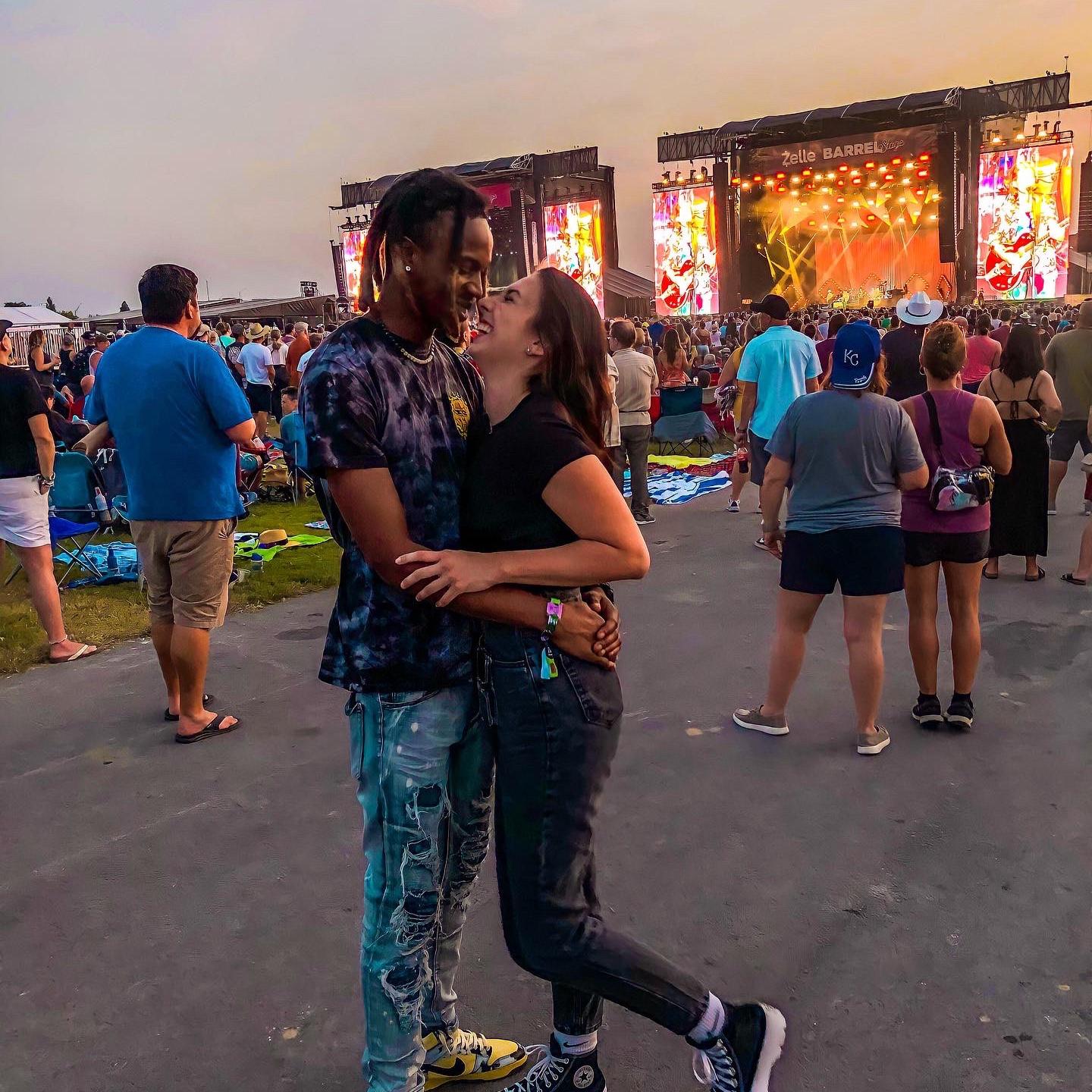 First festival together to see Gabrielle’s favorite band!
