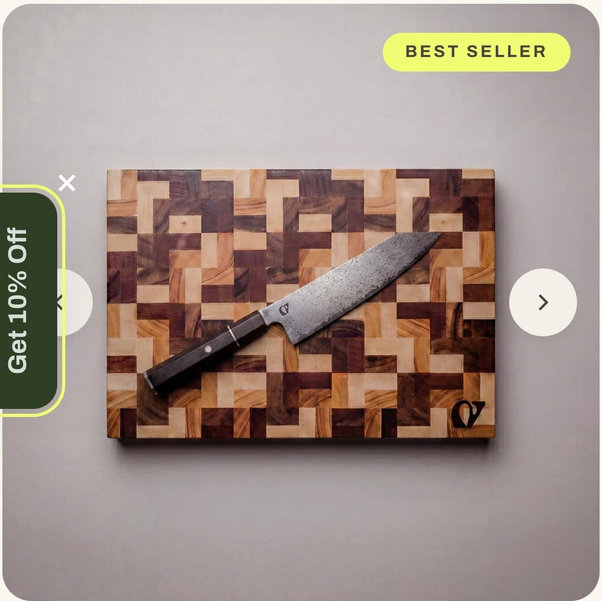 Chef's Bundle: Board & Knife