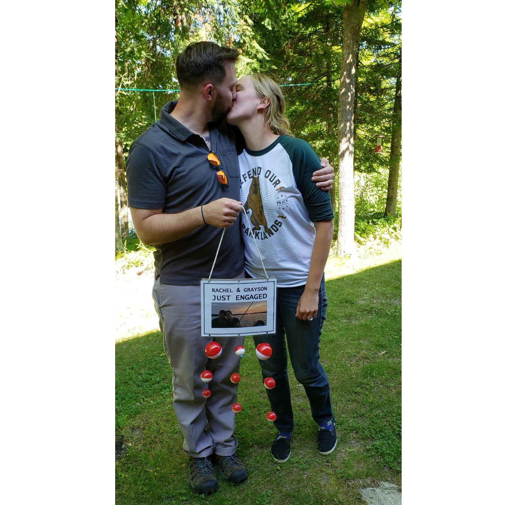just engaged! July 30, 2019