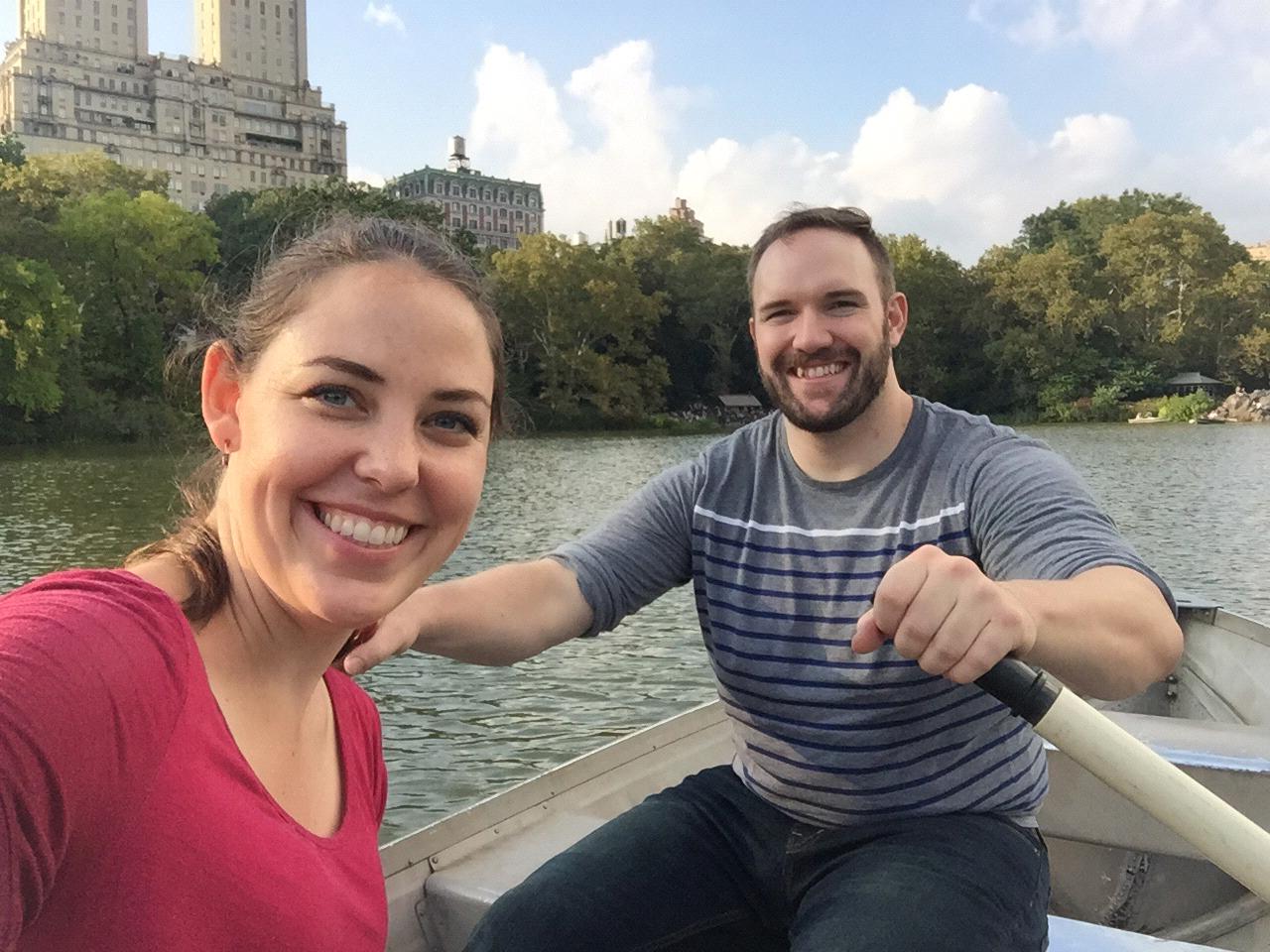 Since moving to NYC I had always wanted to go with a date to the row boats in Central Park. It was just as romantic as I had always dreamed, and even more fun because it was with Matt.