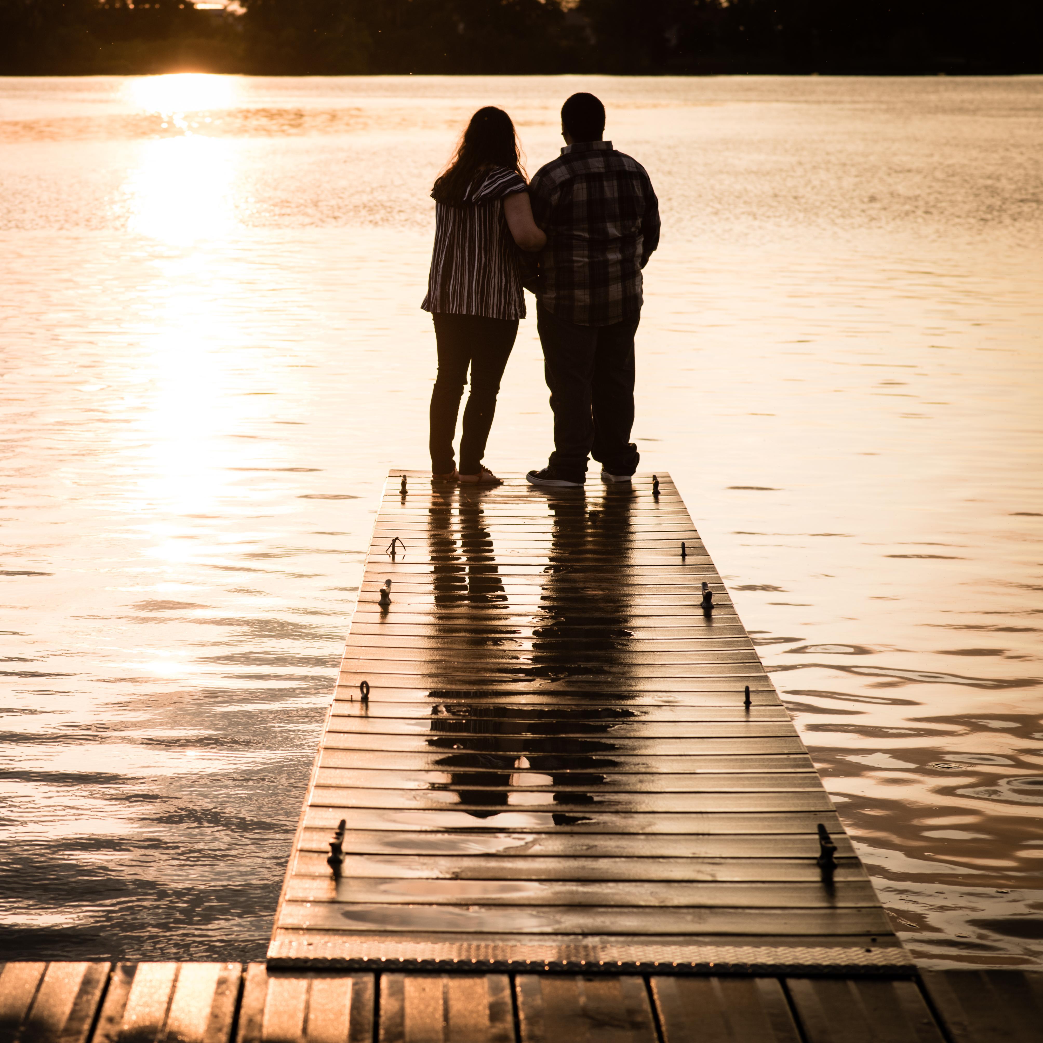 This picture was taken just after a short bout of rain. We were lucky to catch the last bit of the sunset that day.