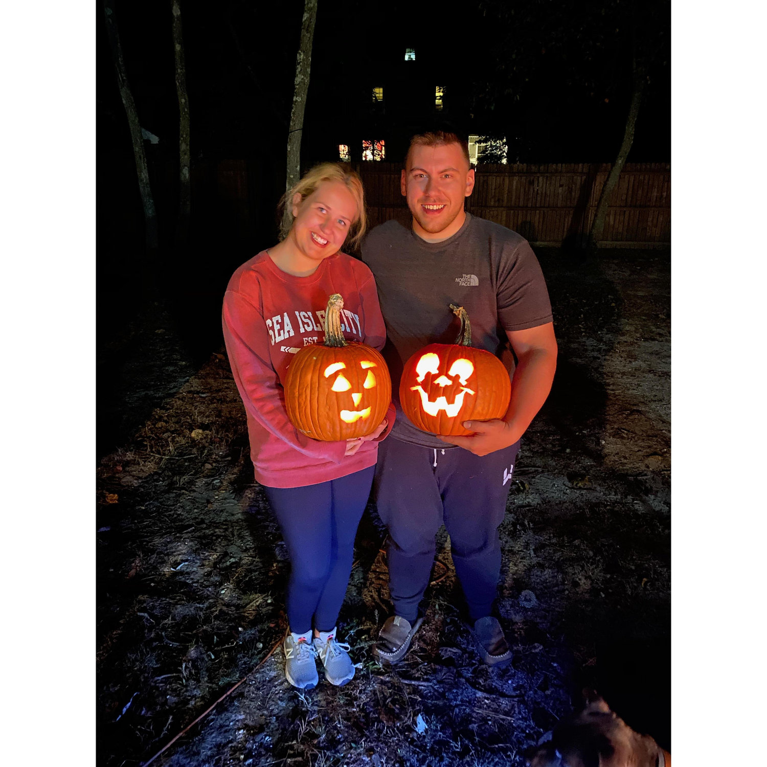 Both of us love all things fall!
