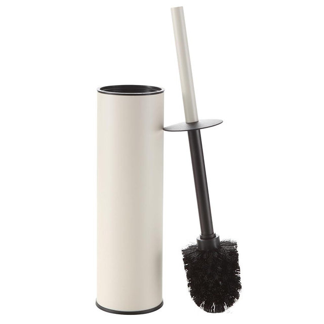BGL White Toilet Brush and Holder,Stainless Steel Toilet Brushes for Bathroom with Holder