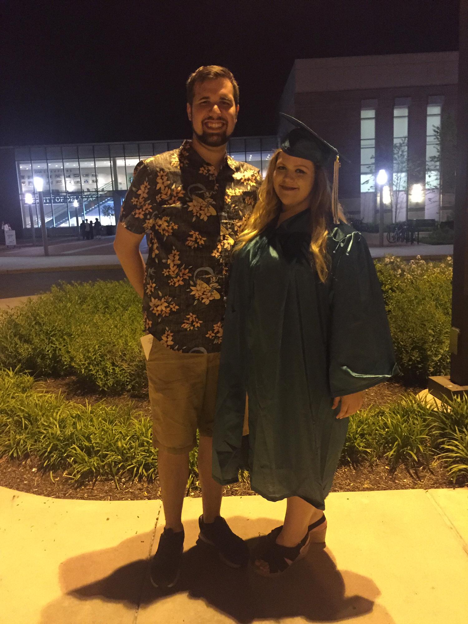 May 17th 2017. Dawn's Graduation from Delaware Technical Community College.