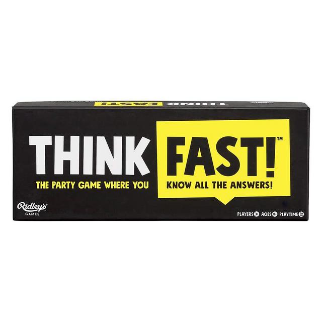 Ridley’s Think Fast! Group Party Game – Fast-Paced, Easy to Play Party Games – Fun for All Ages – Random Trivia Game for Adults and Kids