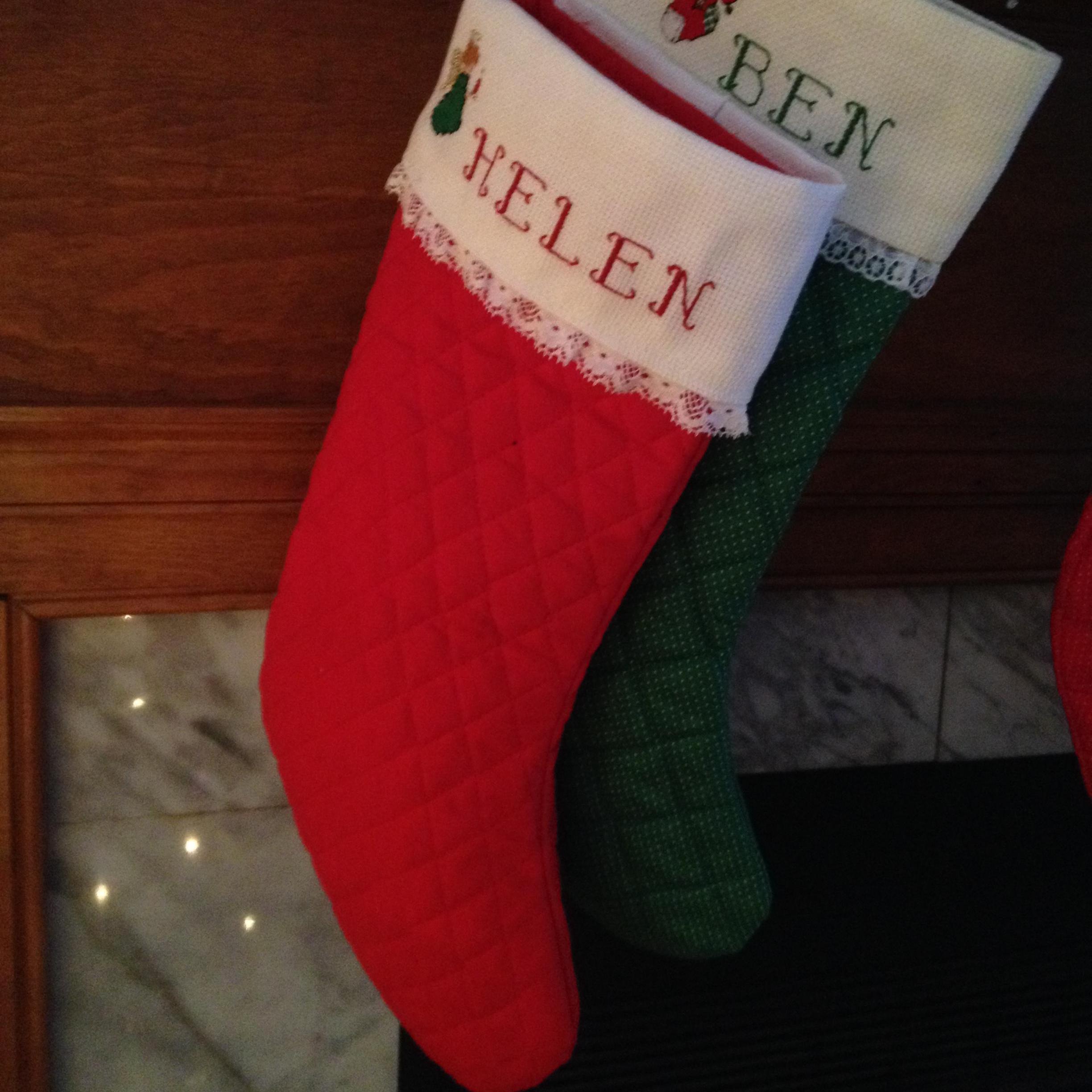 For Christmas 2013 Dawn, Ben's mom, made me this beautiful stocking...almost like she knew I'd be part of the family :)