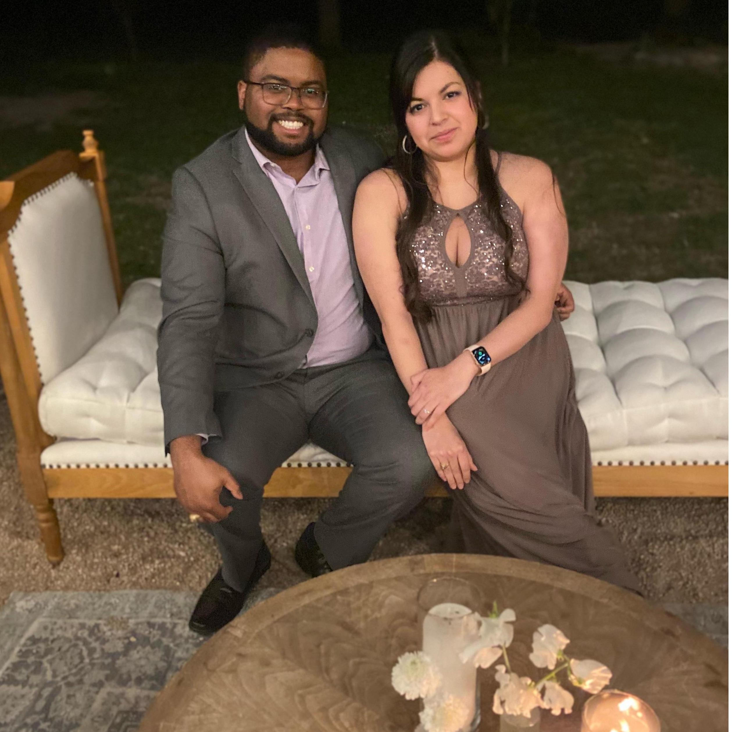 The day after we got engaged!