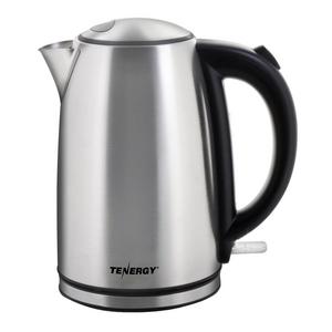 Tenergy Electric Kettle 1.7L 1500W Cordless Stainless Steel Water Heater Kettle, Auto Shut-off Boiler, Boil Dry Protection with Strix Thermostat Control, FDA Approved