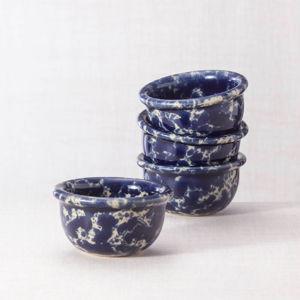 Blue Agate Butter Crock