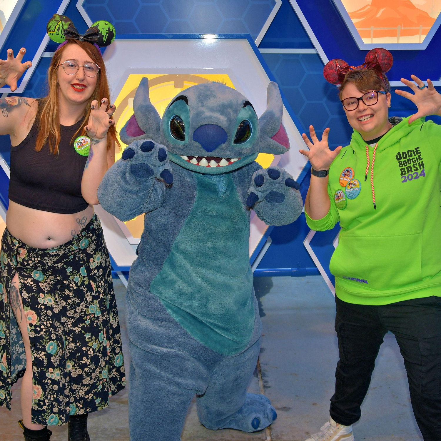 We just had to meet Stitch!