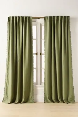 Luxe Linen Blend Woven Blackout Curtain