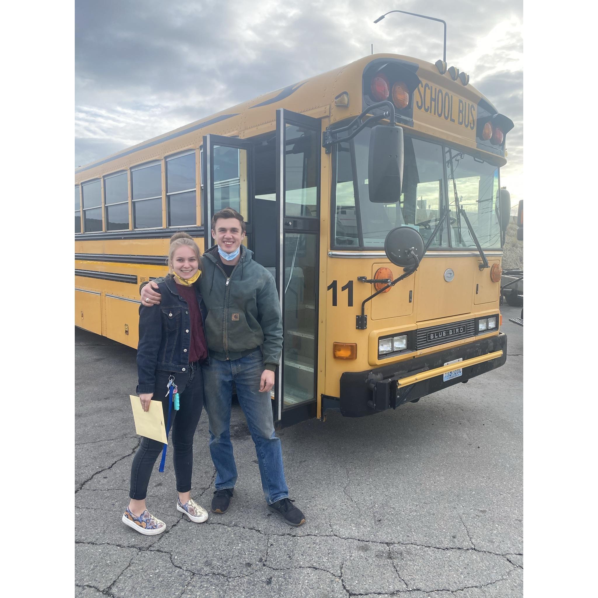 Can you believe it? We bought a bus!