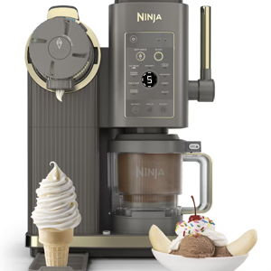 Ninja CREAMi® Scoop & Swirl™ Soft Serve Ice Cream Machine in Mocha
