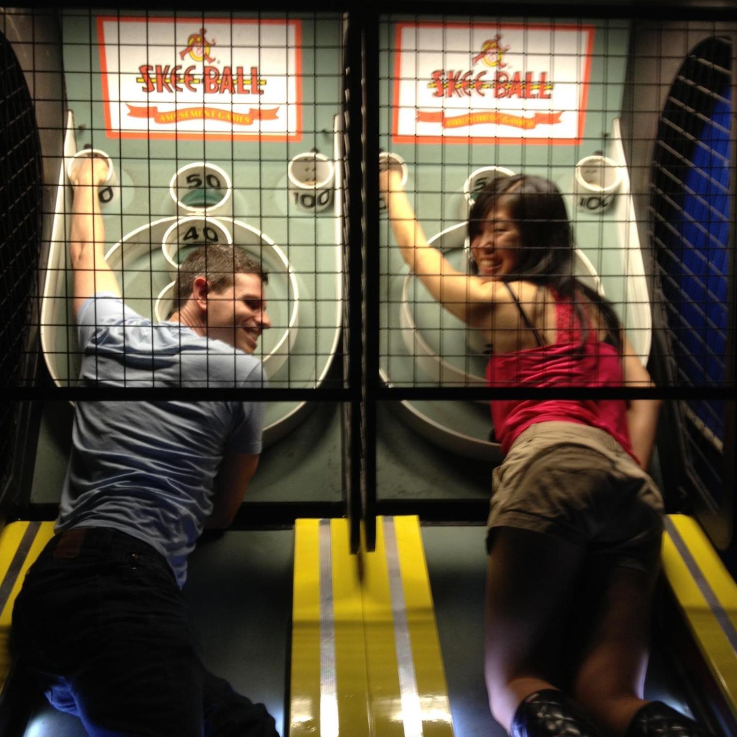 Going for the win! Some late night in NYC. May, 2013