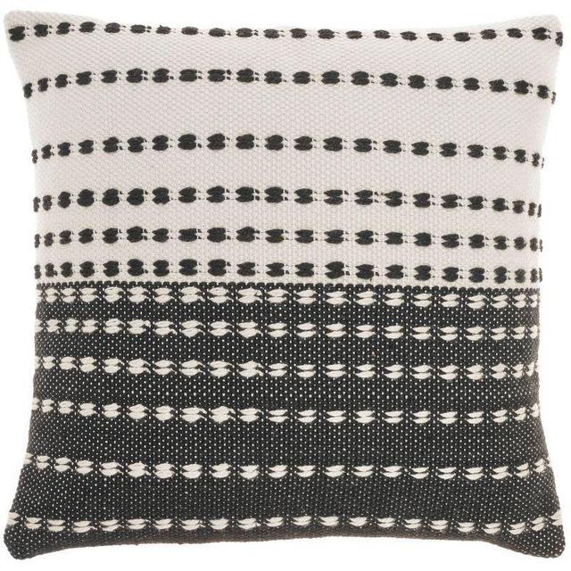 18"x18" Woven and Stitched Square Throw Pillow - Mina Victory