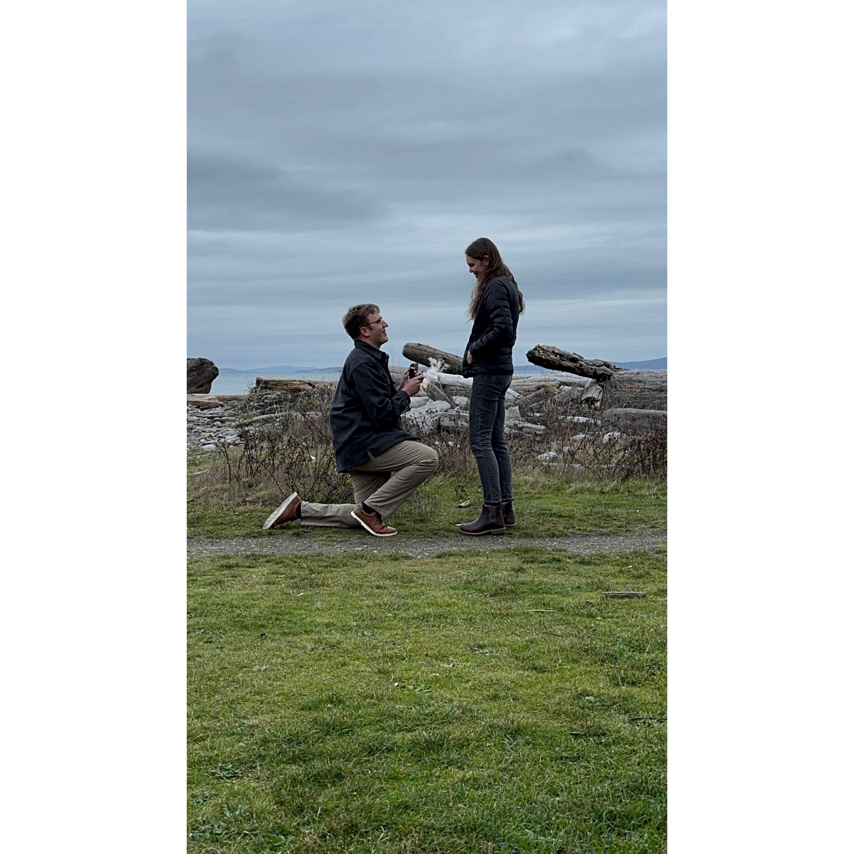 Shawn popping the question