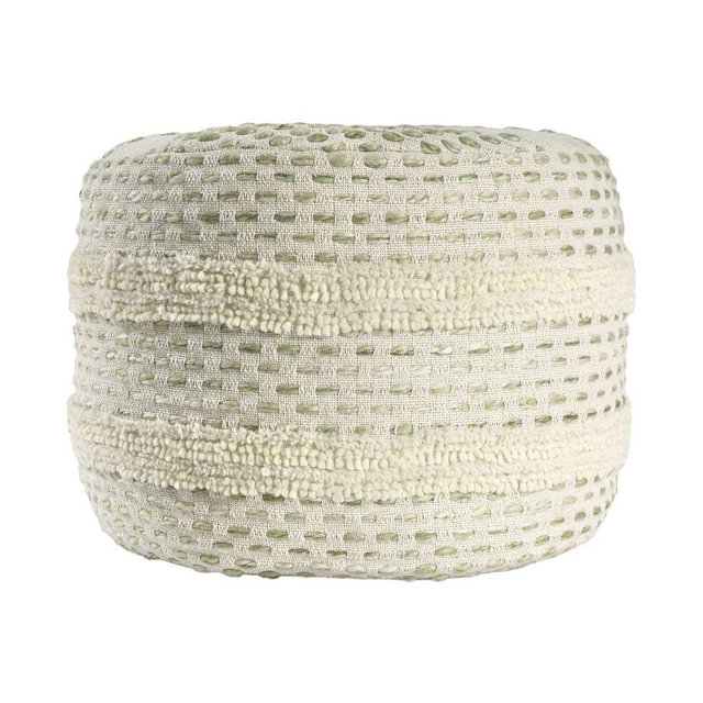 Sage/Ivory Dash Pouf