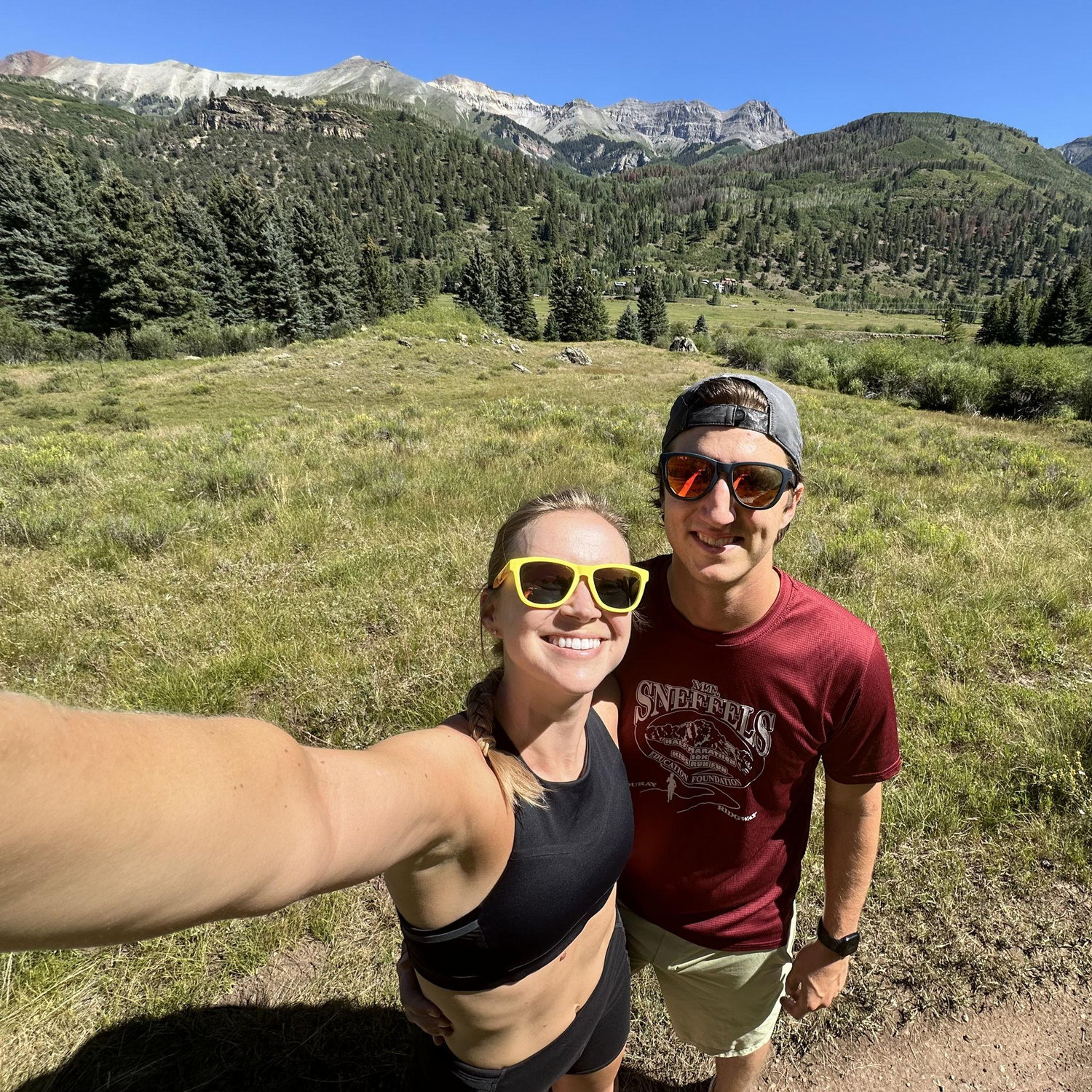 Trail running in Telluride.