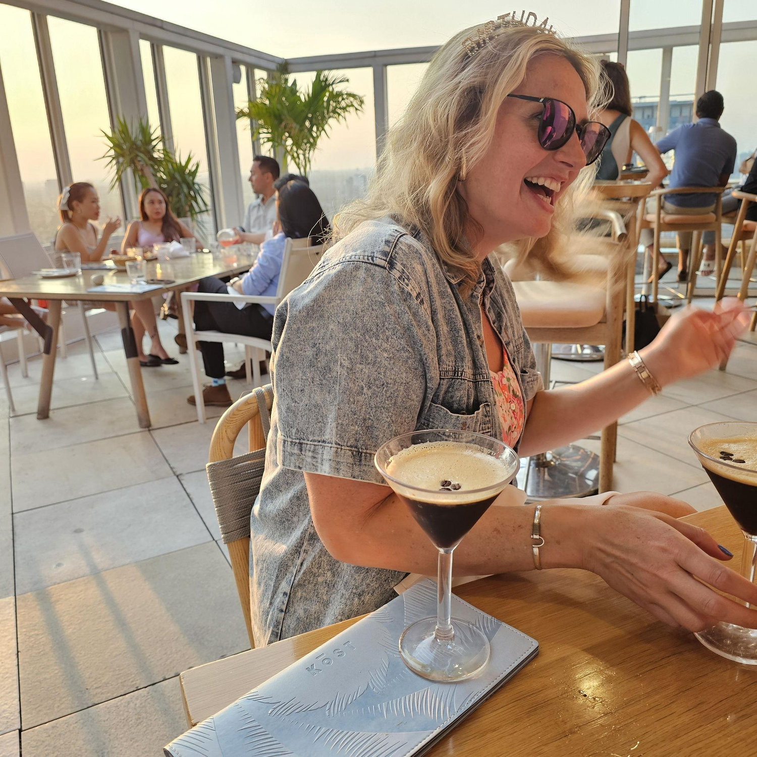 Rooftop birthday dinner for the Birthday Girl