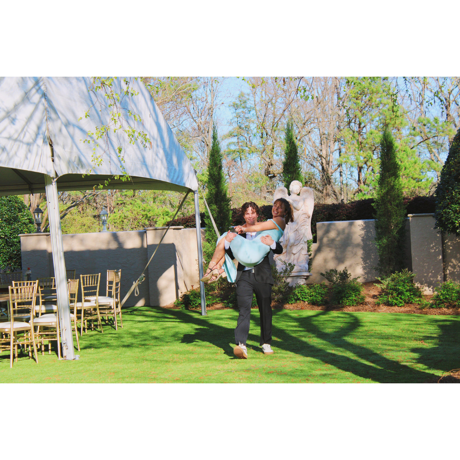 At formal, another photo by Sami Grace of Caed carrying me just because its fun