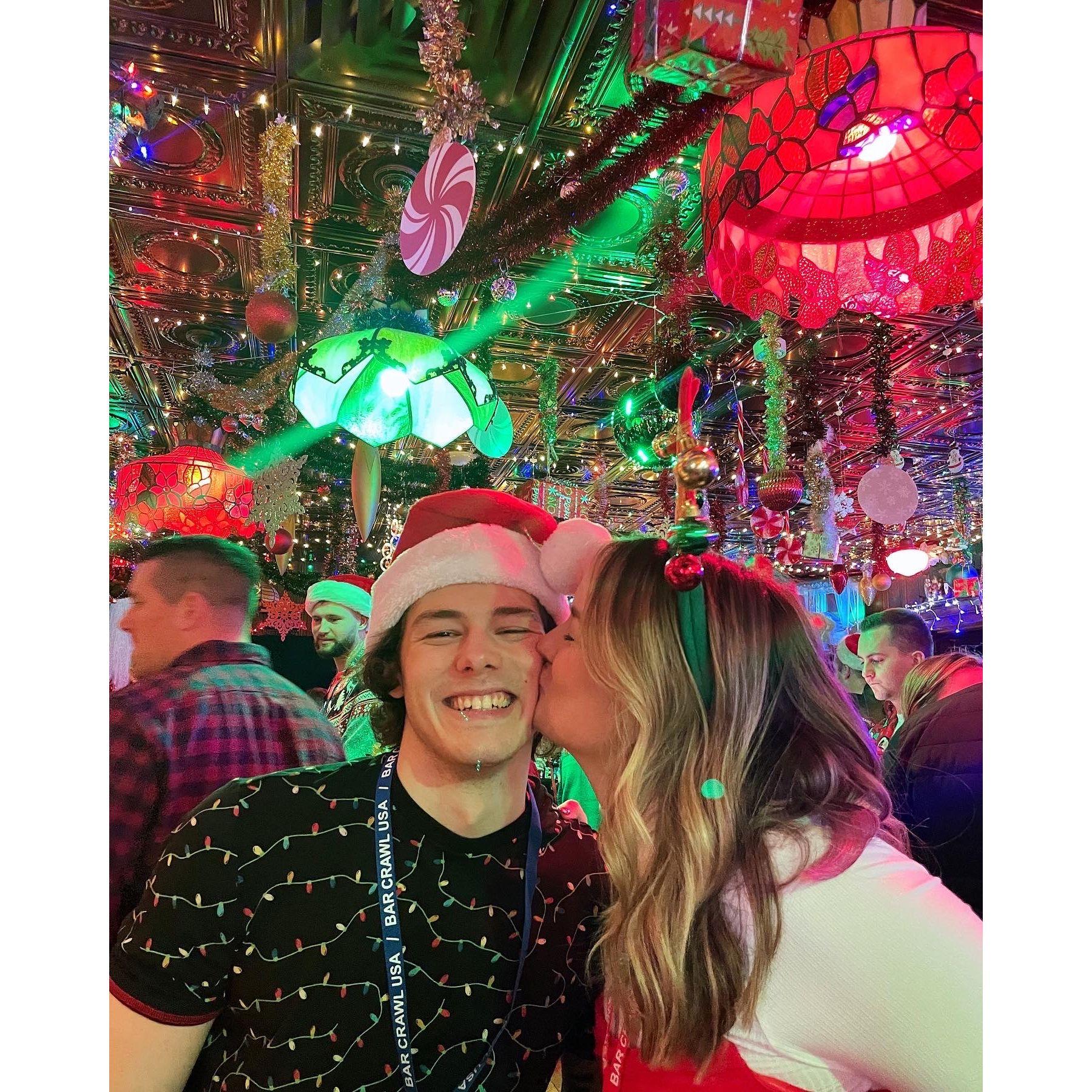 Christmas bar crawl!