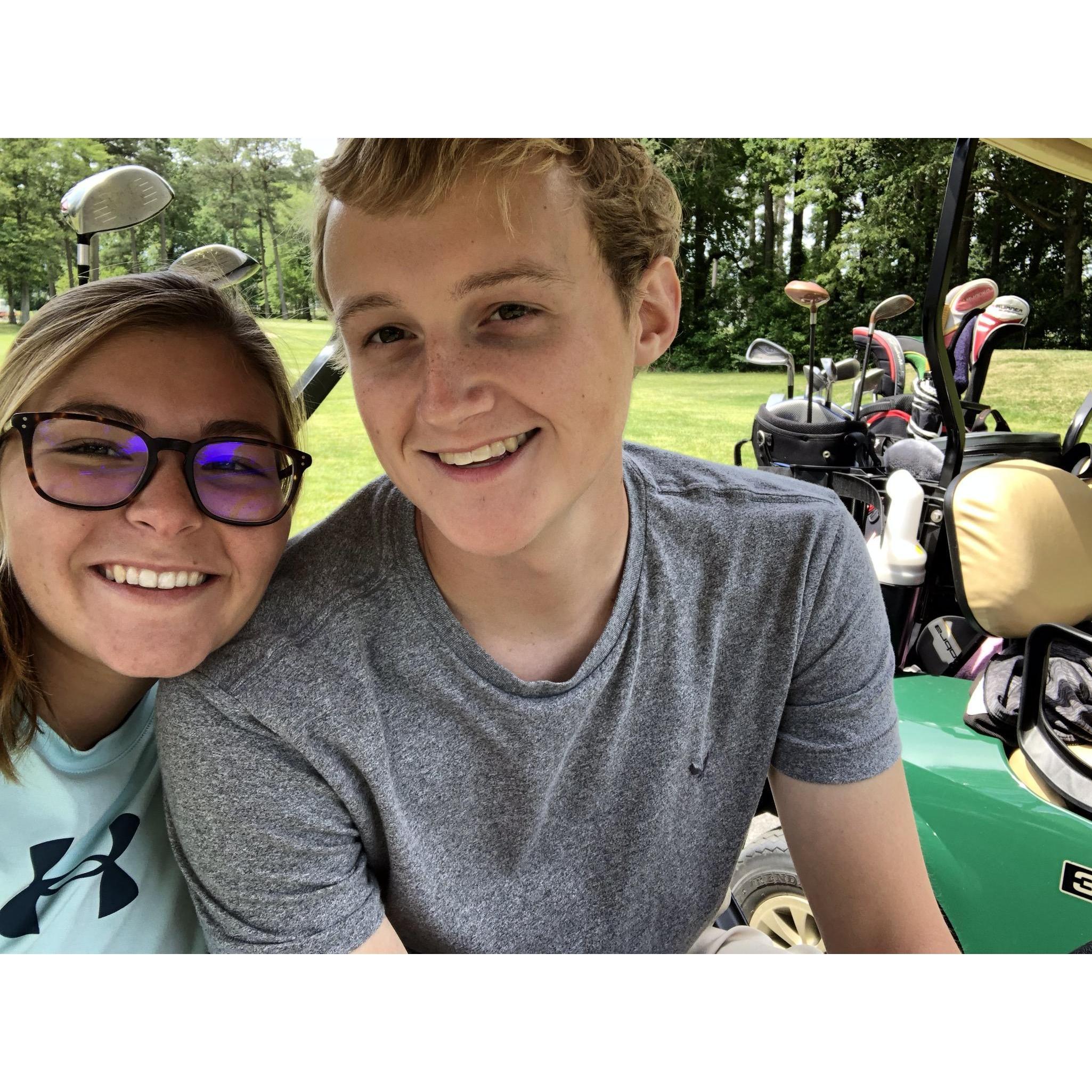 Joe is slowly turning me into a golfer.