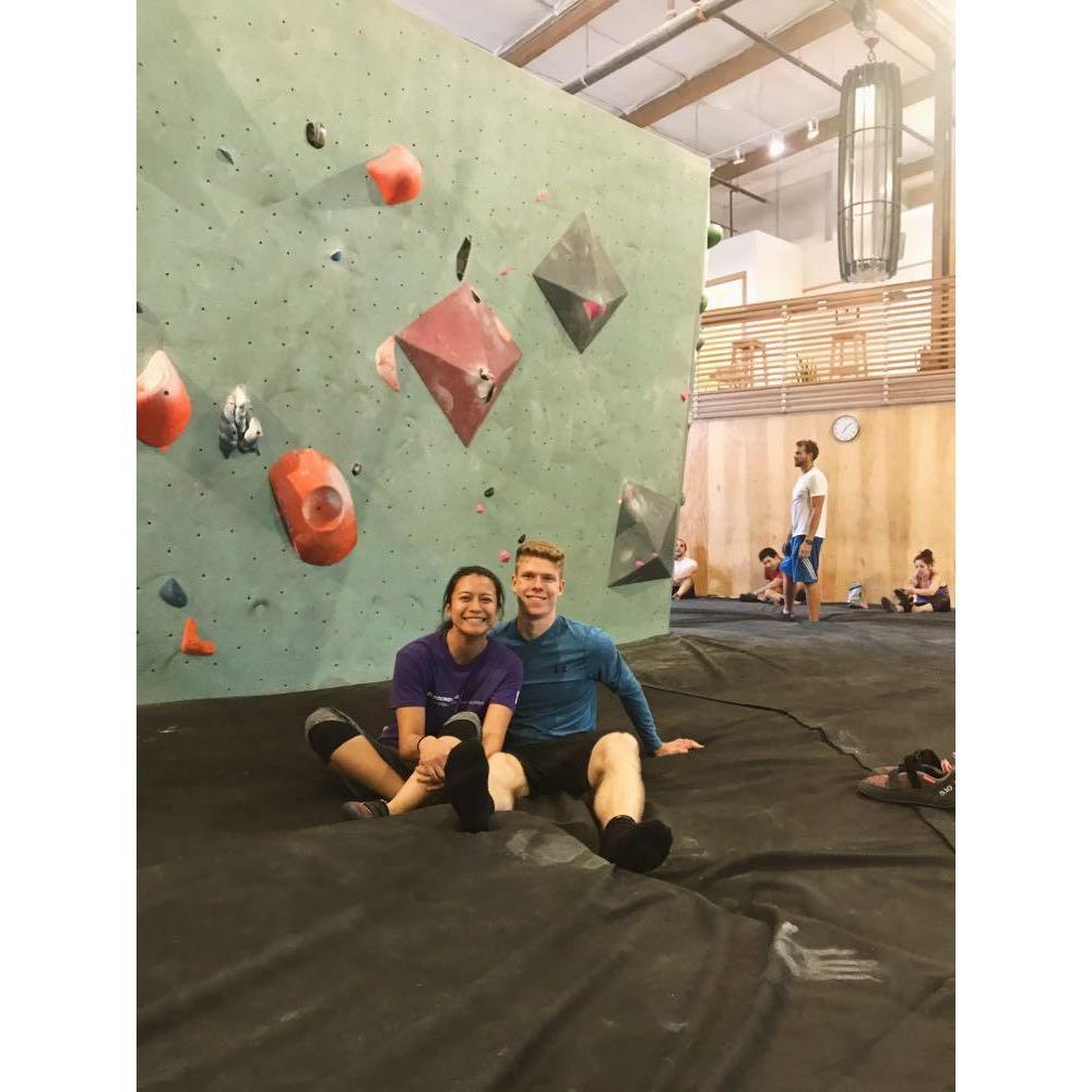 Our first time bouldering