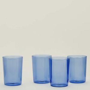 Essential Glassware, Set of 4 - Blue