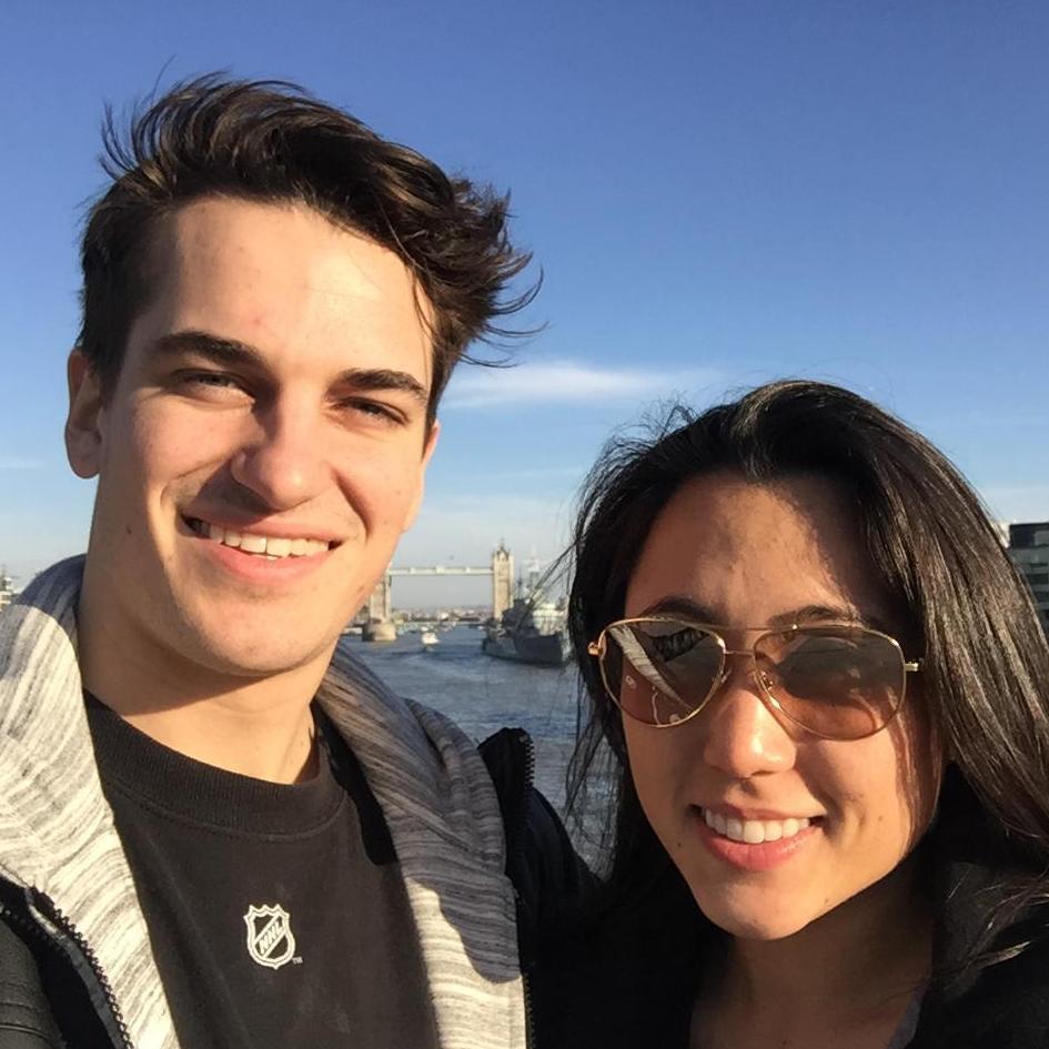 Billy visiting Lauren during his spring break while she studied abroad in London.
