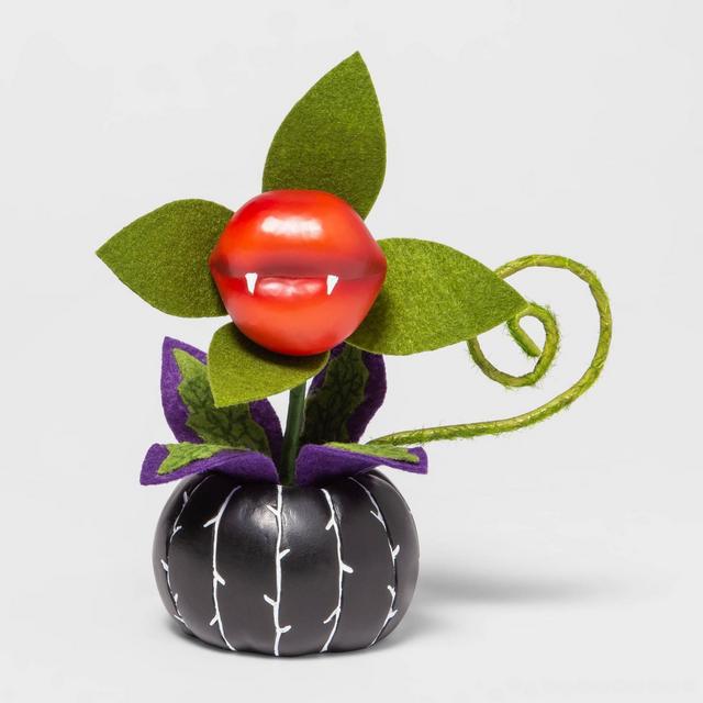 Ghoulish Garden Kiss of Death Faux Halloween Creepy Plant Succulent Black - Hyde & EEK! Boutique™