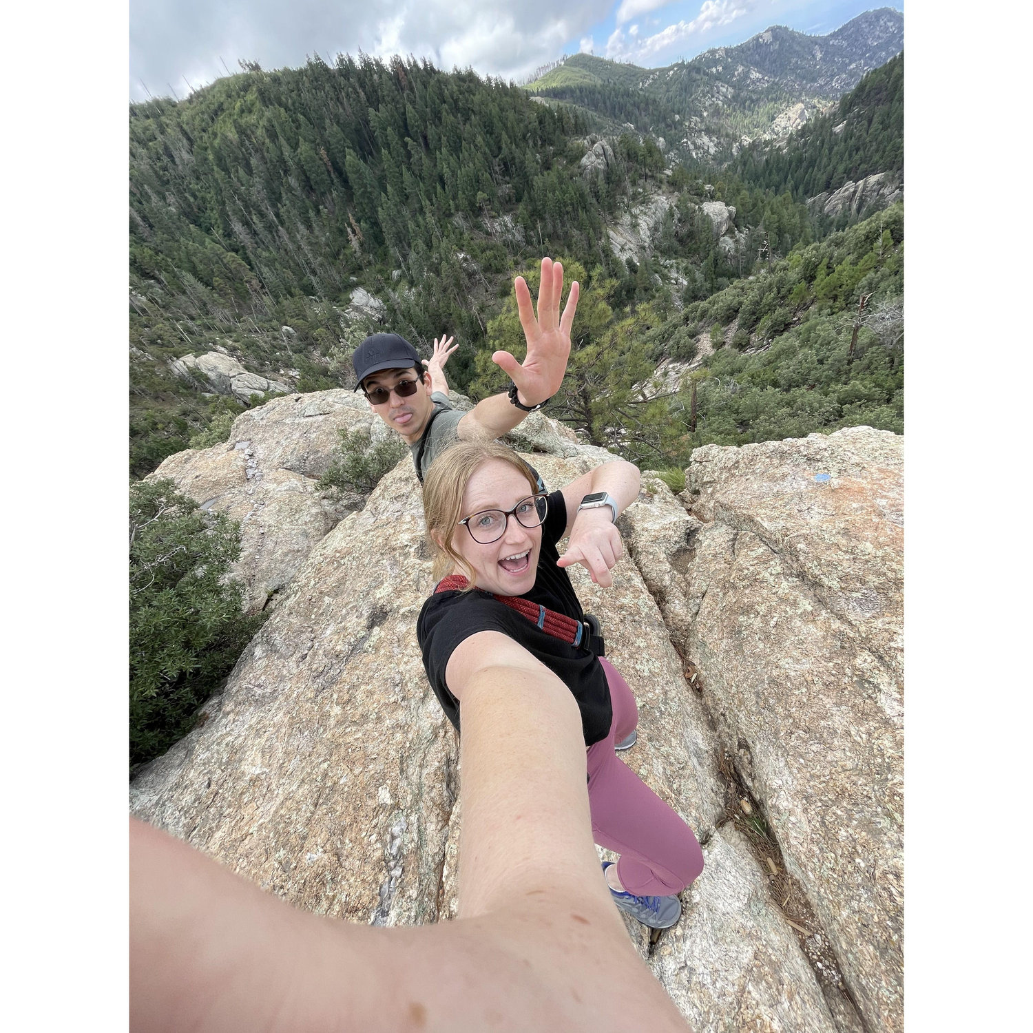 The first time we visited Mt. Lemmon. And the same place that Jared would propose a year later!