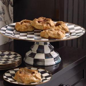 Courtly Check Pedestal Platter