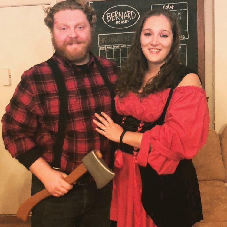 Halloween 2018- LumberGrant and Little Red Riding Hood