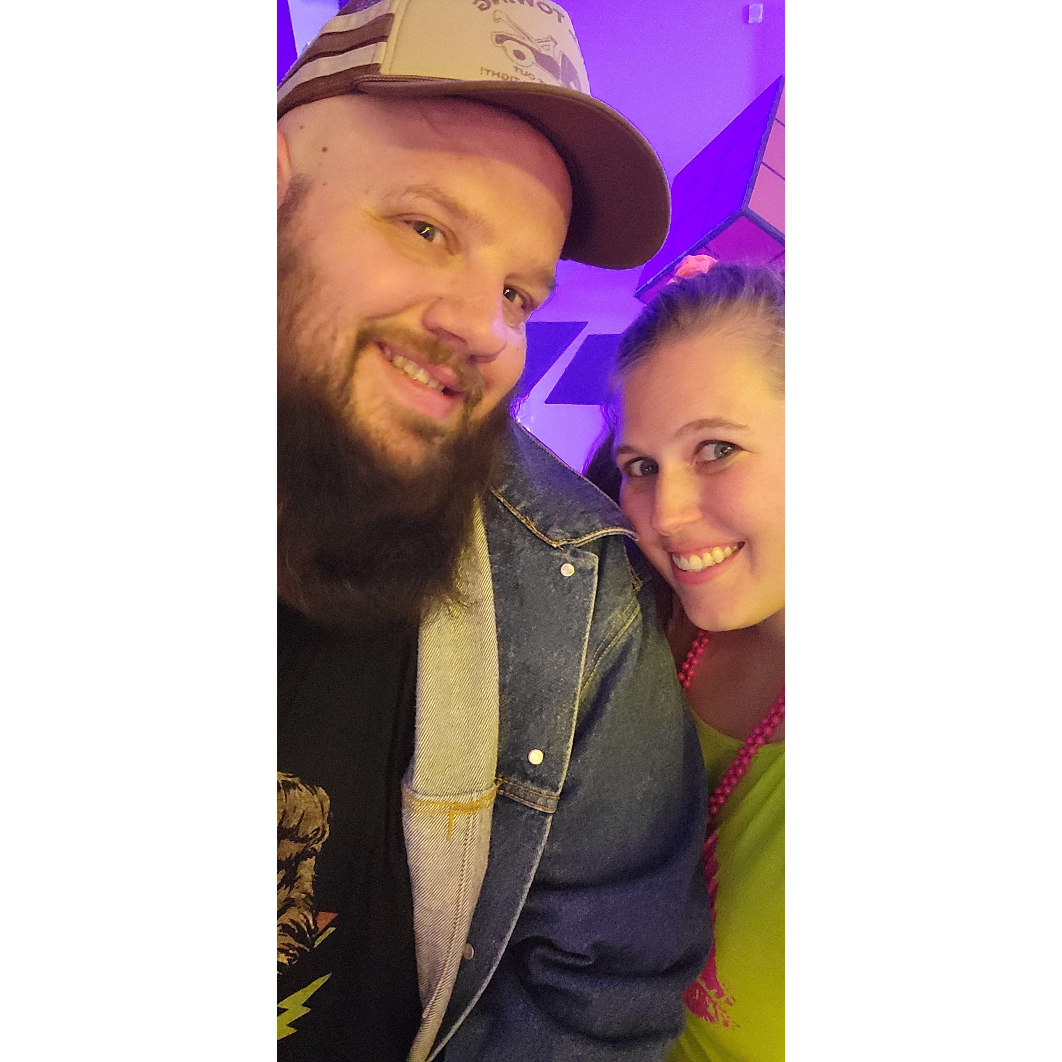 80s Christmas Party for his work