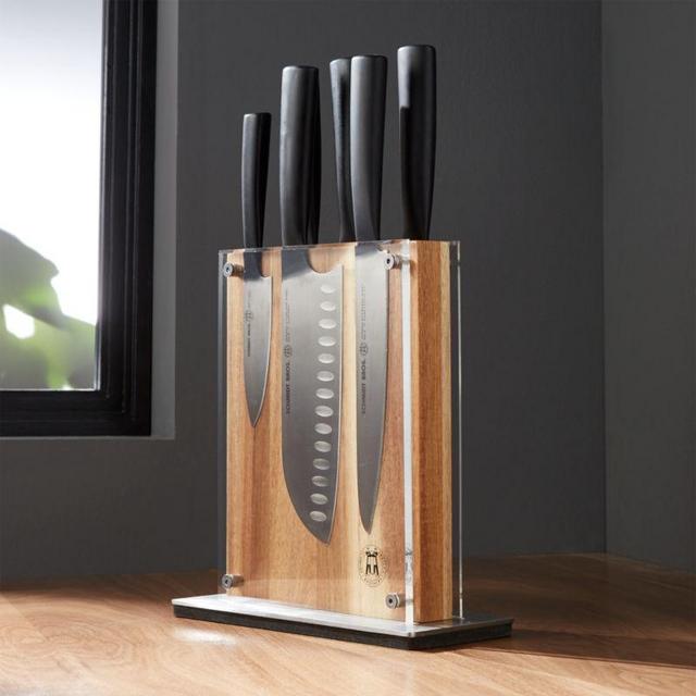 Schmidt Brothers ® 7-Piece Carbon 6 Knife Block Set