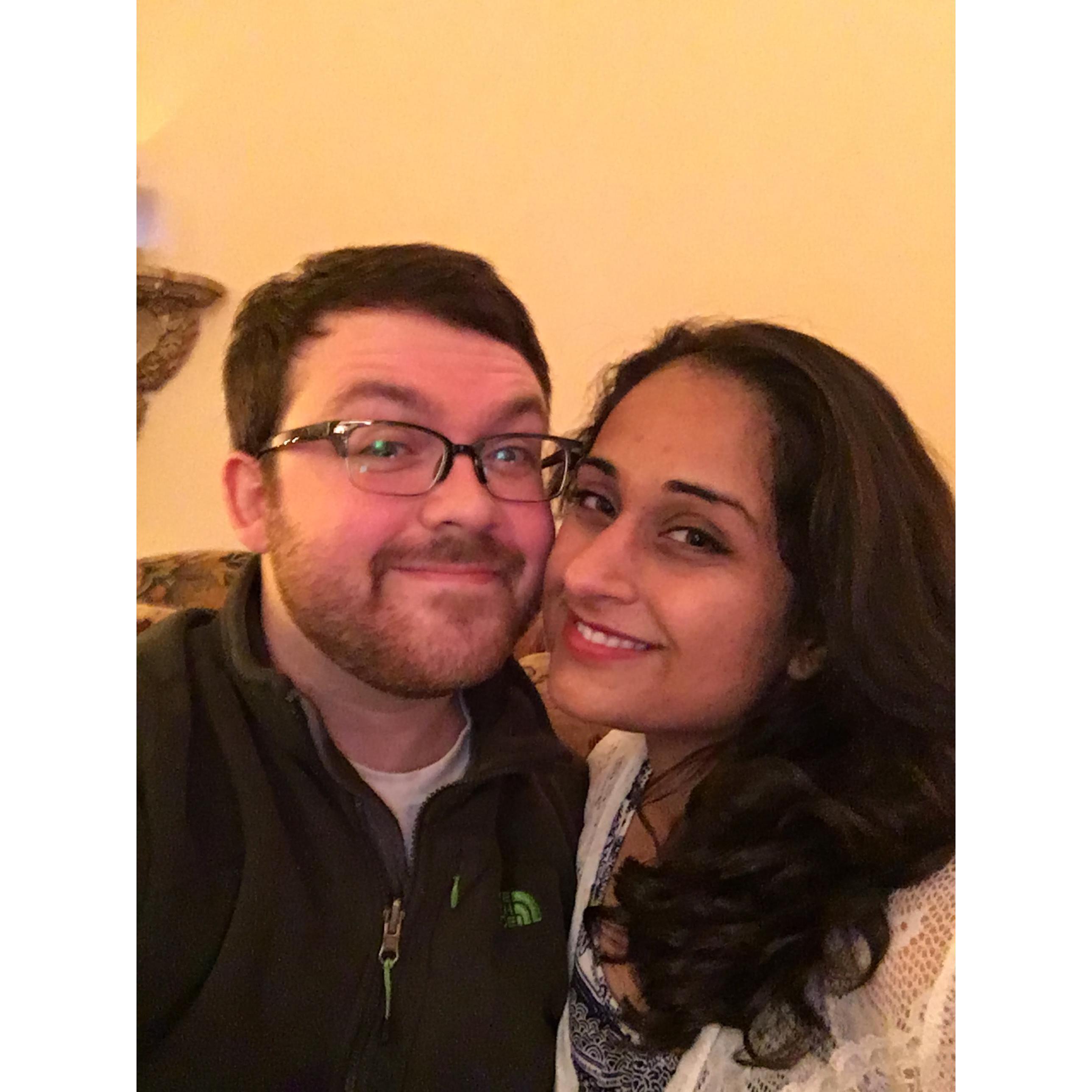 Our first selfie! One of many that Mark would be forced to take over the next couple years.