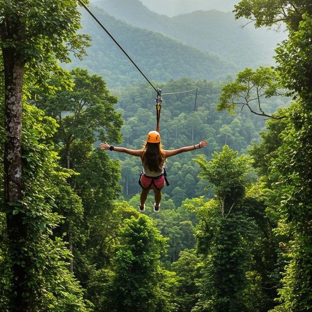 Zip Lining Honeymoon