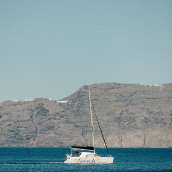 Santorini Catamaran with Greek Meal Tour for 2