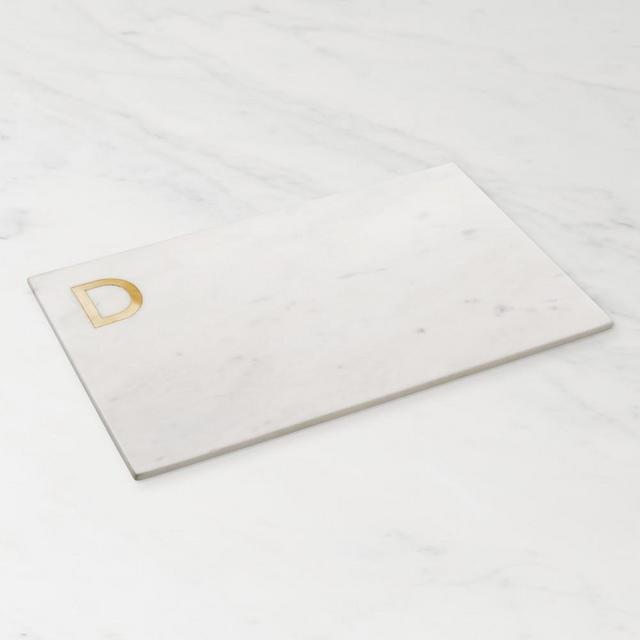 Marble & Brass Monogram Board, D