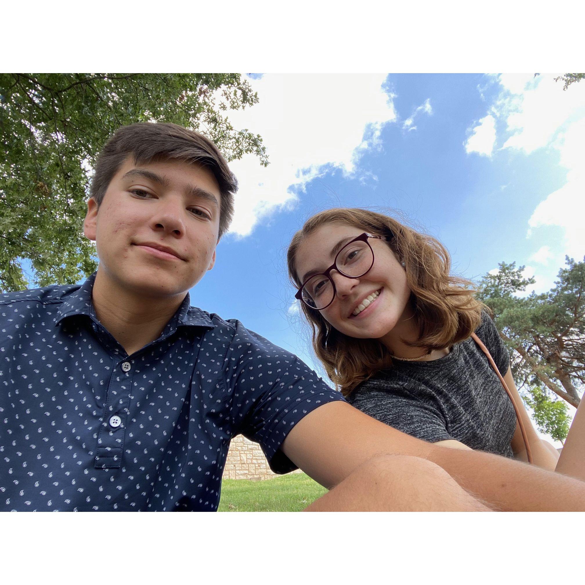 Our first time in Kansas City together visiting the Plaza - 09/12/2020