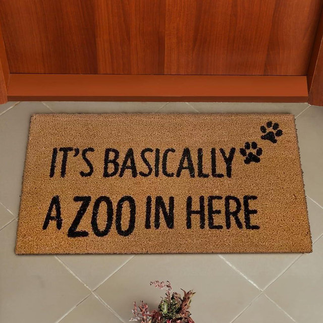 Mardel Basically A Zoo in Here Doormat
