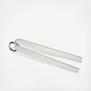 Vertigo Silver-Plated Ice Tongs