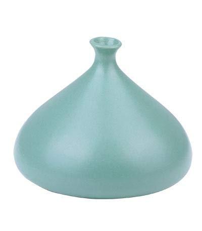 SUMMIT COLLECTION Frank Lloyd Wright TECO - KISS VASE Reproduction in Green